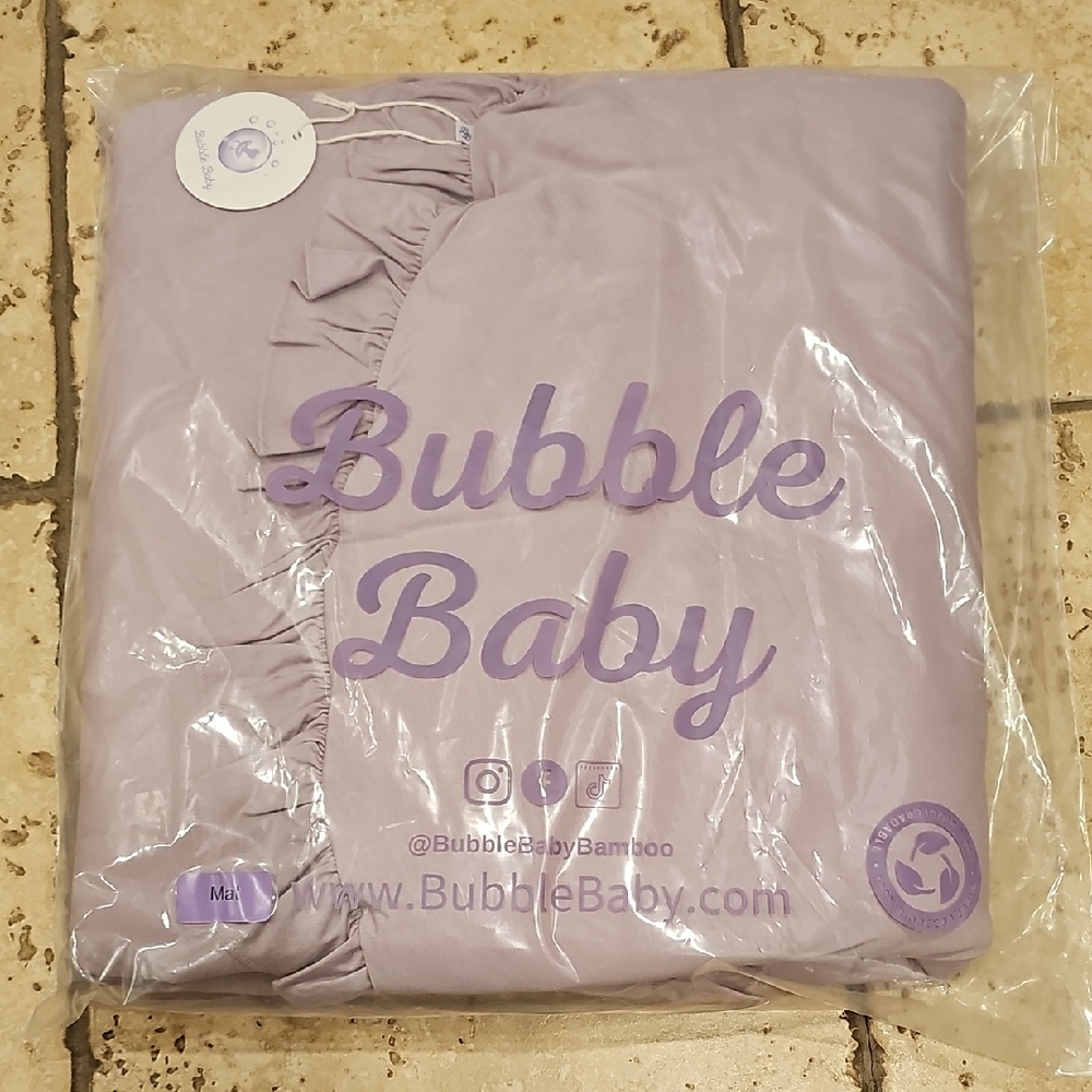 Muave Ruffled Bamboo Floor Mat For Baby New In Bag
